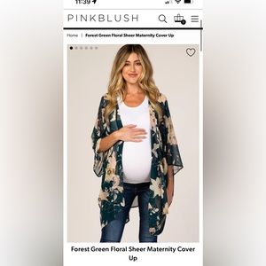 Light Olive Button Tie Front Maternity Top Small